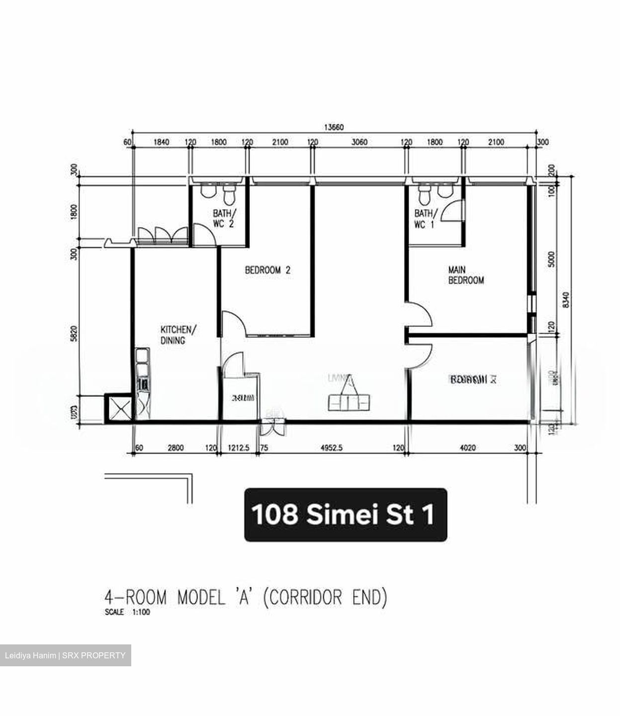 Blk 108 Simei Street 1 (Tampines), HDB 4 Rooms #573981921